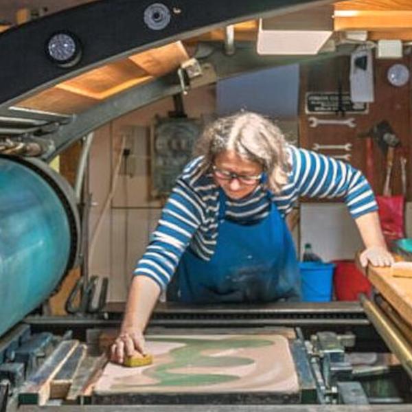Kunstgespräch zur Jubiläumsausstellung „Gedruckt in der Saalpresse Bergsdorf“